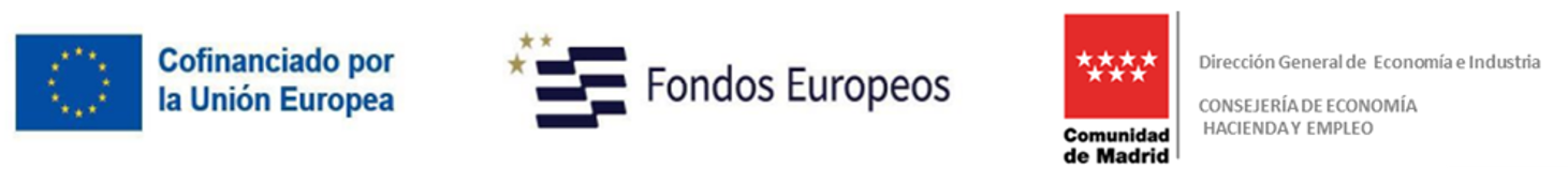 Cofinanciado por la Unión Europea, Fondos Europeos y Comunidad de Madrid